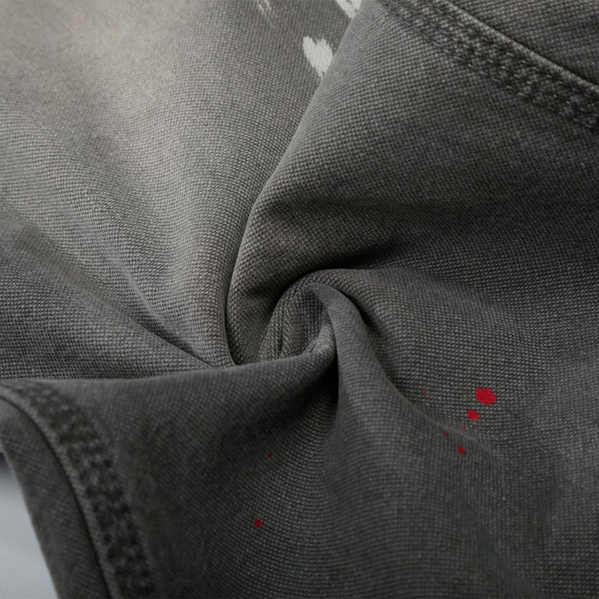 Wide Leg Banana Jeans Cat Whisker Painted Denim