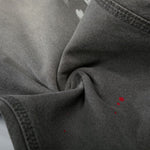 Wide Leg Banana Jeans Cat Whisker Painted Denim