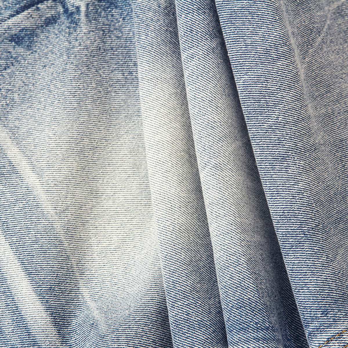 Vintage Wash Faded Wide-Leg Jeans