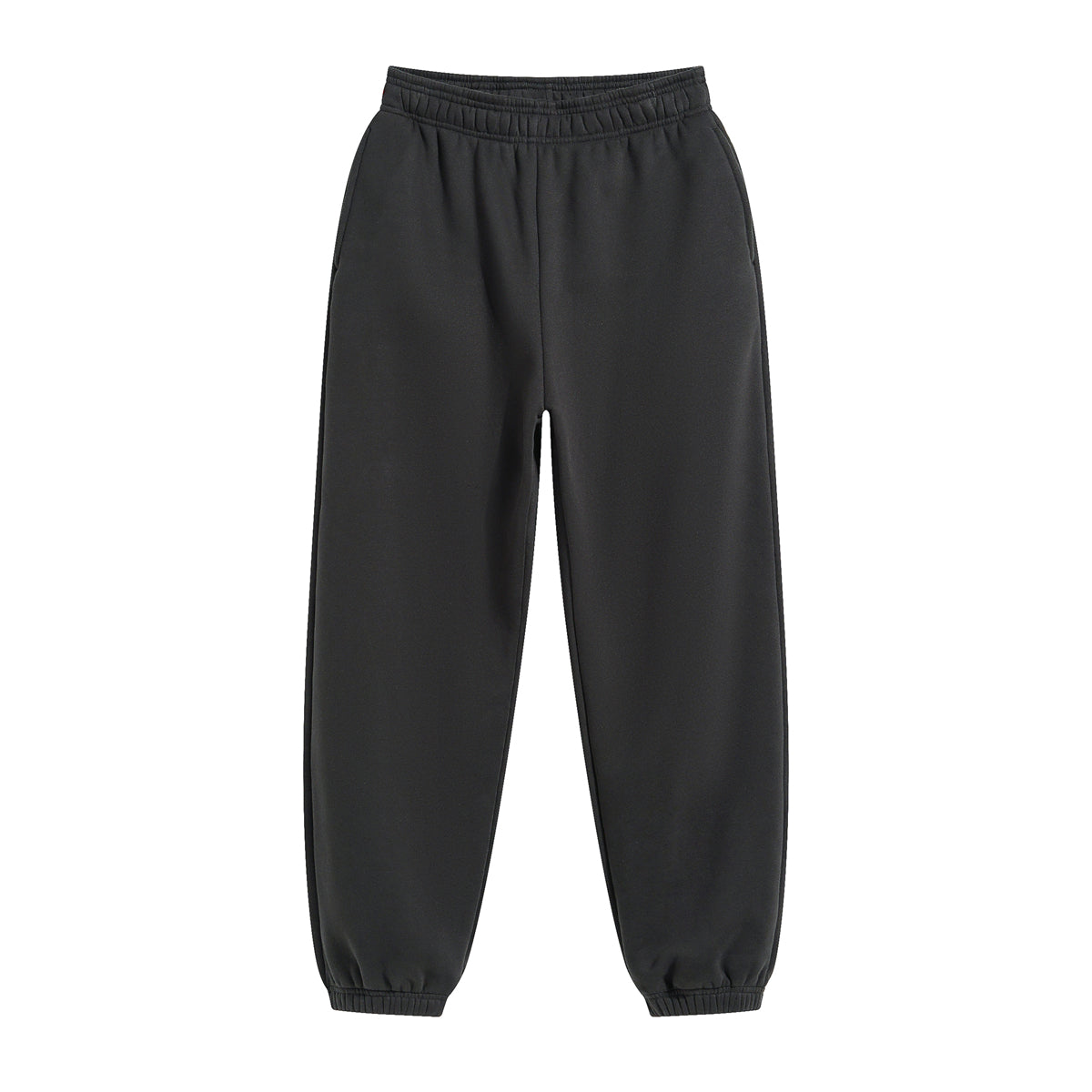 Solid Color Plush Lining Jogger-INNBLAC Fashion Apparel