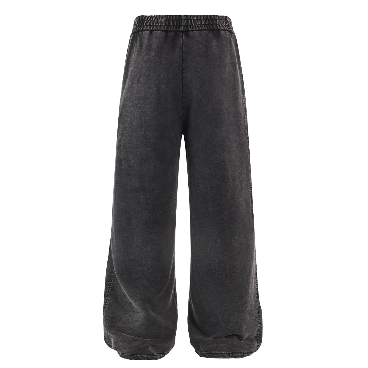Stone-Wash Side Seam Distressed Sweatpants