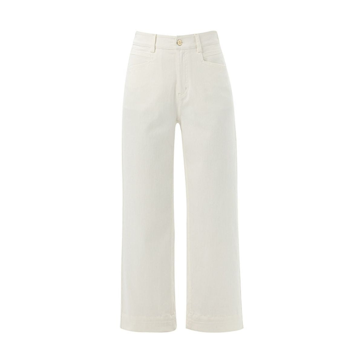 Risen Jeans Straight-Leg Washed Ankle Jeans