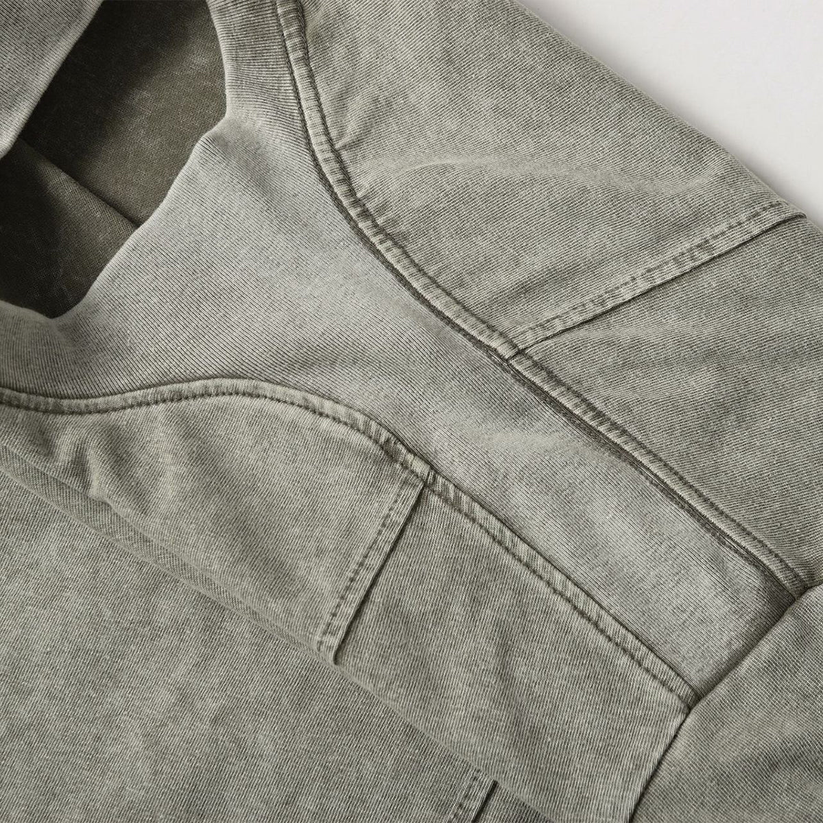 Vintage Washed Distressed Short Sleeve Panel Design Tee