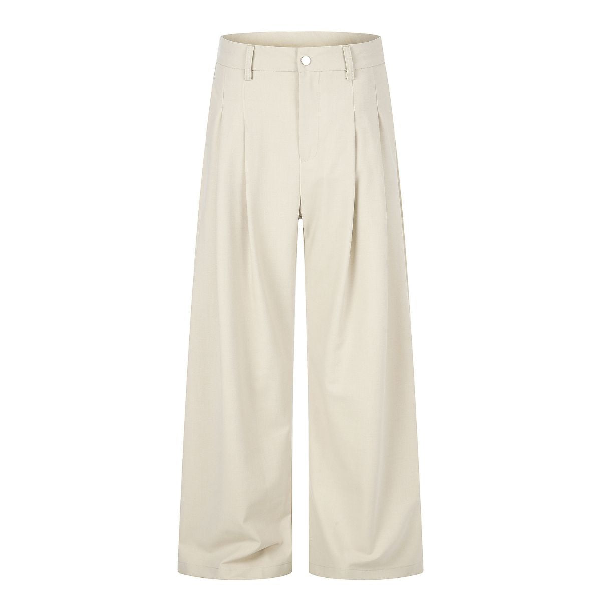 Quiet Luxury Pleated Wide-Leg Trousers