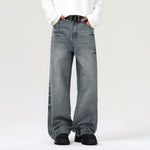 Vintage Wash Straight Leg Jeans-INNBLAC Fashion Apparel