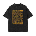 Brookly Vintage Urban Streetwear Graphic Tee-INNBLAC Fashion Apparel