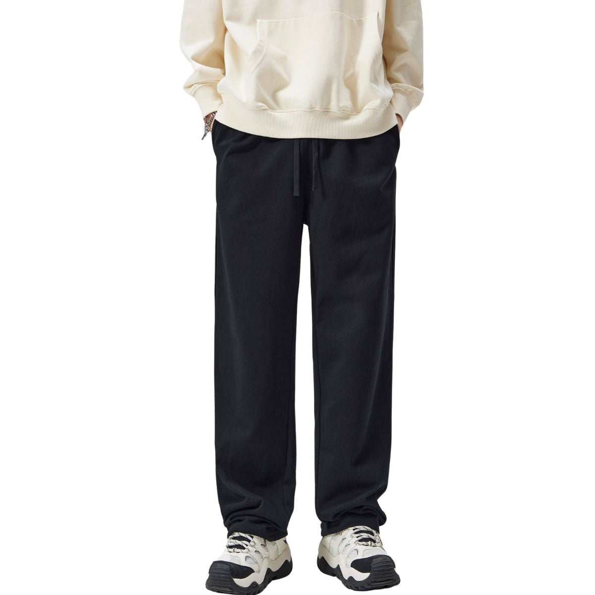 Drawstring Straight Leg Sweatpants-INNBLAC Fashion Apparel