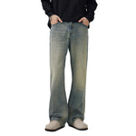 Muddy Washed Whiskers Bootcut Jeans-INNBLAC Fashion Apparel