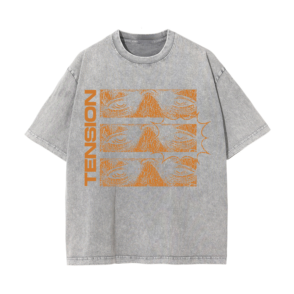 Tension Streetwear Graphic Stone Wash Tee-INNBLAC Fashion Apparel