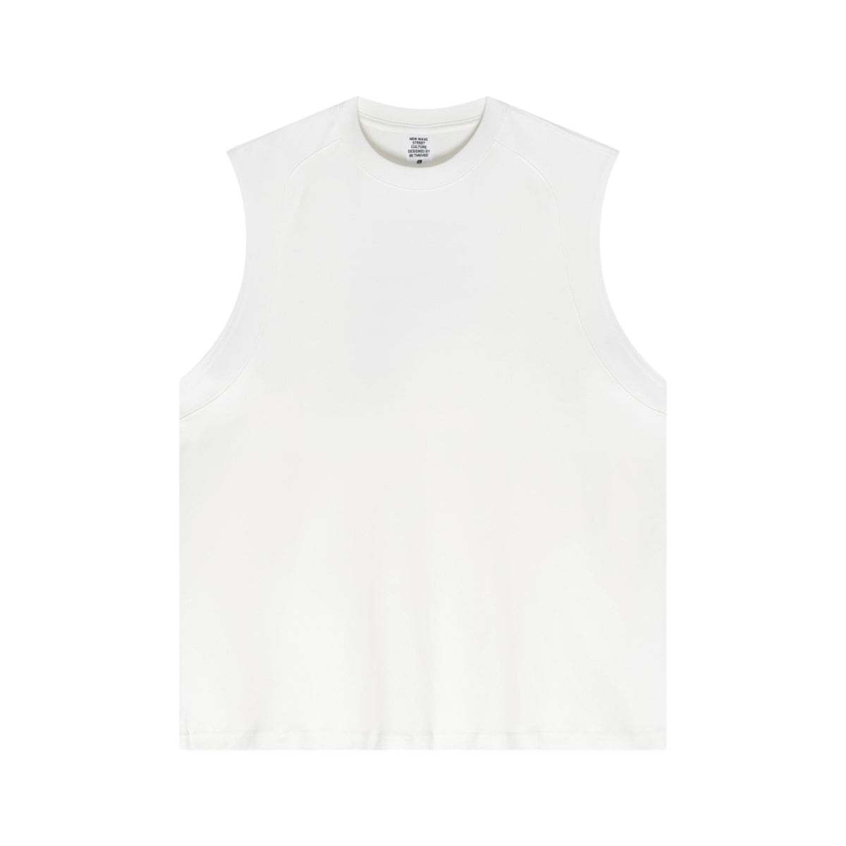 Panelled Back Seam Sleeveless T-Shirt