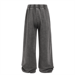 Vintage Wash Cotton Patchwork Sweatpants