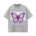 Stay Motivated Butterfly Urban Graphic Tee-INNBLAC Fashion Apparel