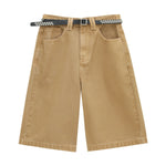 Women's Solid Color Bermuda Denim Shorts