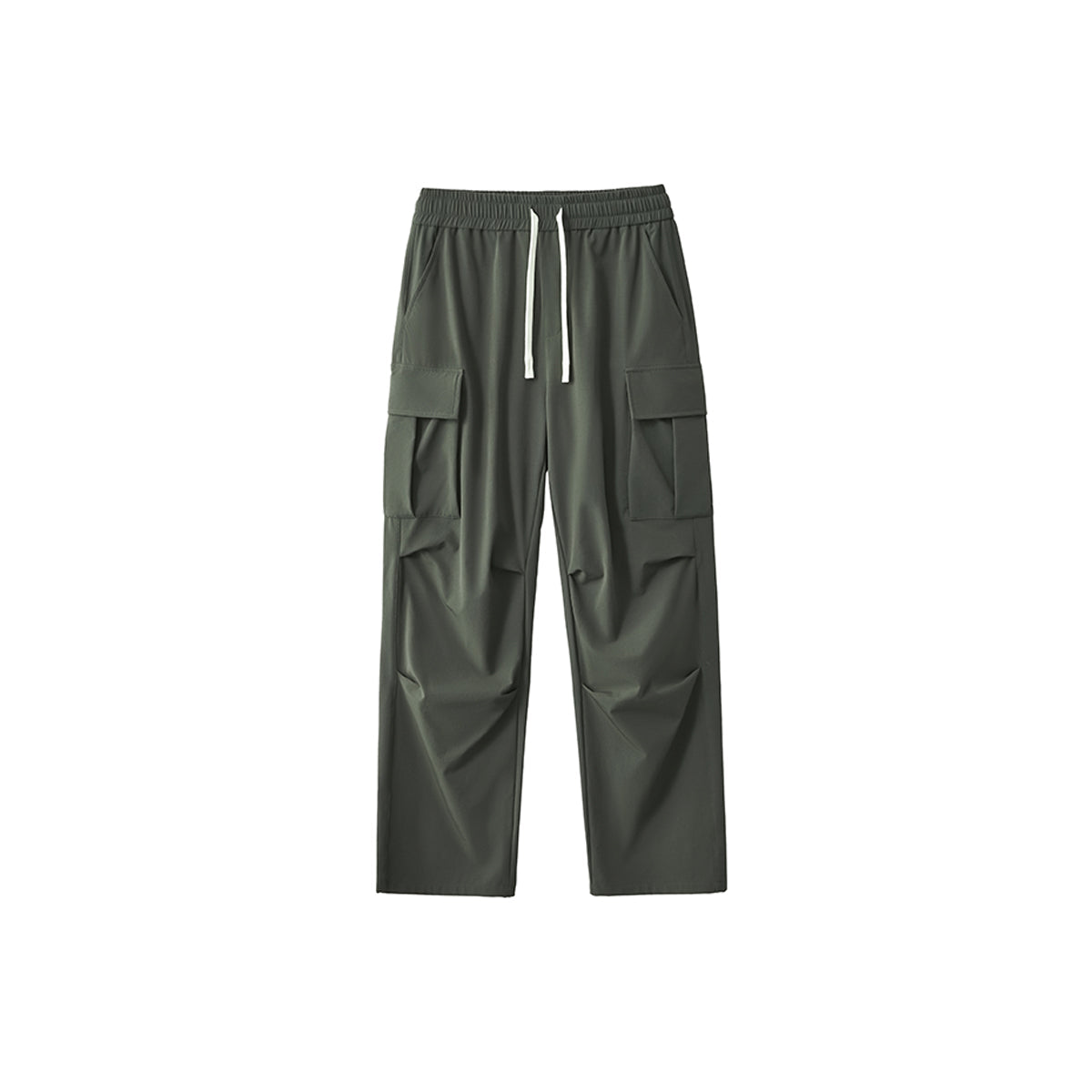 Solid Color Cargo Parachute Pants-INNBLAC Fashion Apparel