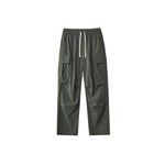 Solid Color Cargo Parachute Pants-INNBLAC Fashion Apparel