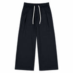 Quiet Luxury Old Money Style 320G Flower-Sand Straight-Leg Trousers