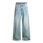 Streetwear Relaxed Straight-Leg Workwear Jeans