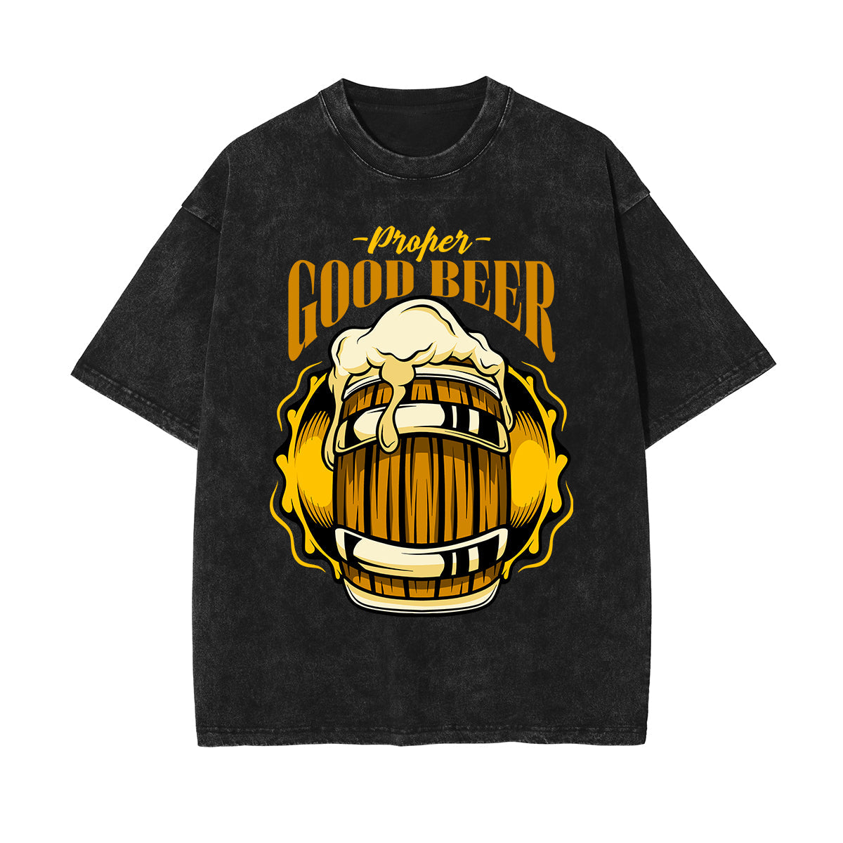 Proper Good Beer Graphic Tee-INNBLAC Fashion Apparel