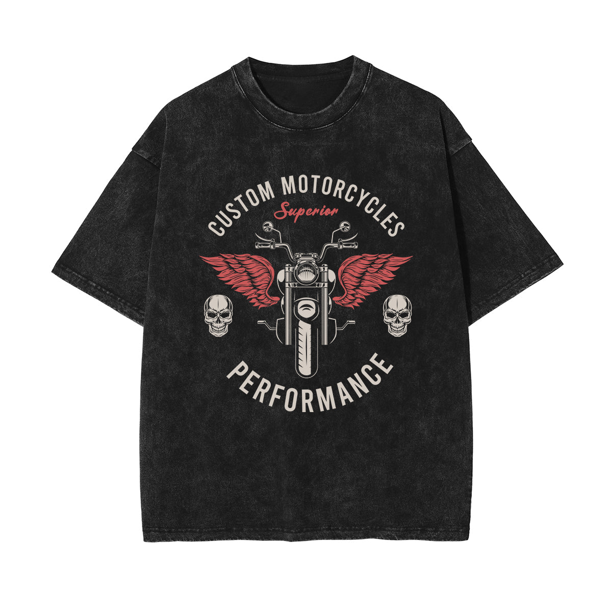 Custome Motorcycle Graphic Tee-INNBLAC Fashion Apparel