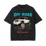 Off Road Washed Graphic Tee-INNBLAC Fashion Apparel