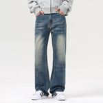 Heavy Wash Whiskers Bootcut Jeans-INNBLAC Fashion Apparel