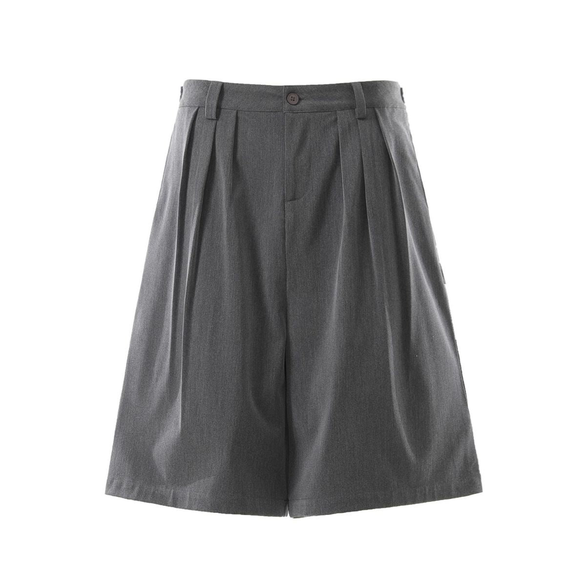 Vintage Pleated Wide Leg Cropped Trousers