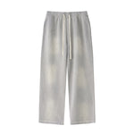 Acid Wash Straight Leg Joggers-INNBLAC Fashion Apparel