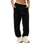 Women's Solid Baggy-Fit Joggers