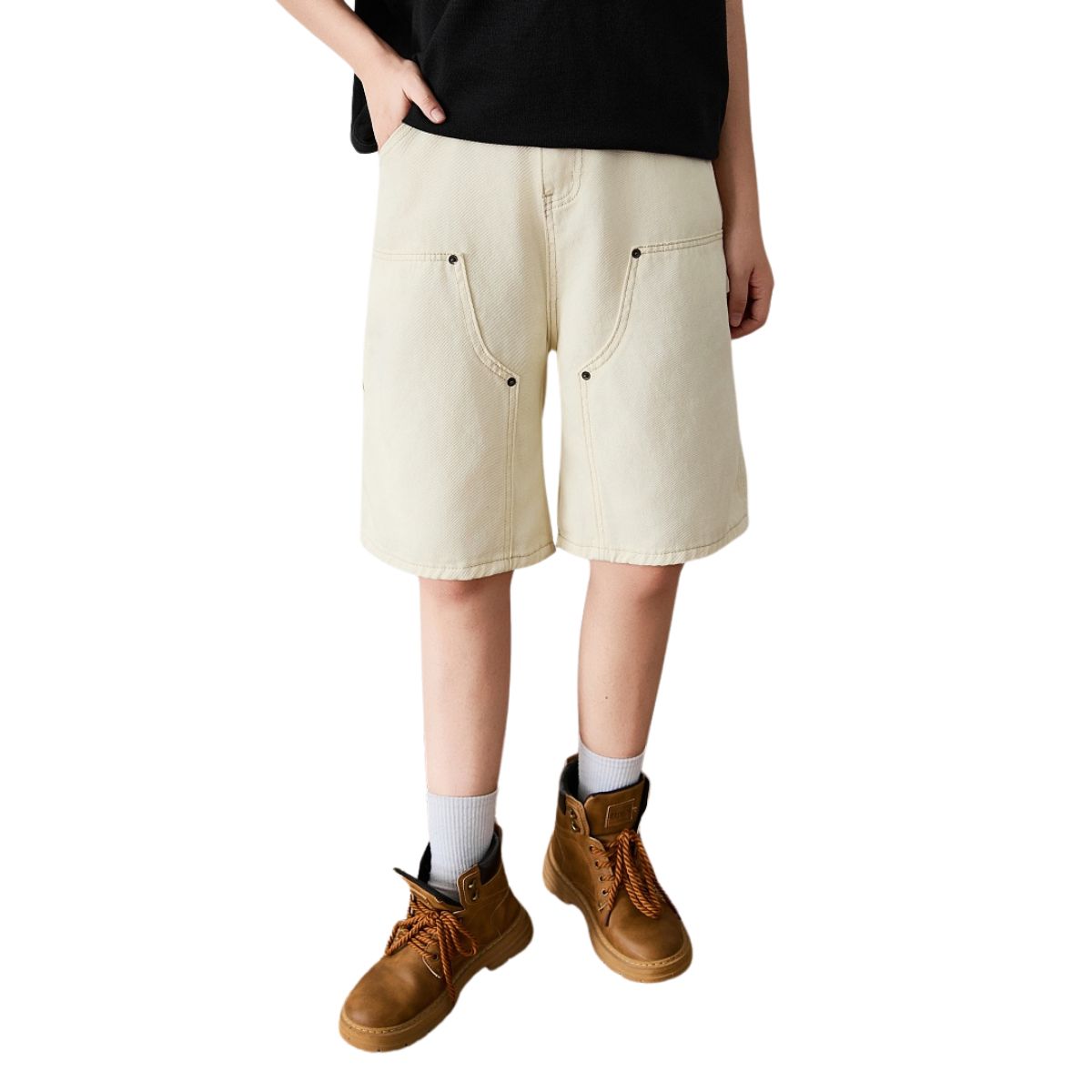 Relaxed Fit Utility Shorts