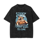 Lazy Dog Stone Wash Graphic Tee-INNBLAC Fashion Apparel