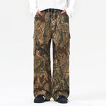 Tree Branch Print Camouflage Cargo Pants-INNBLAC Fashion Apparel