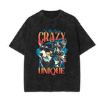 Unique Dogs Stone Wash Graphic Tee-INNBLAC Fashion Apparel