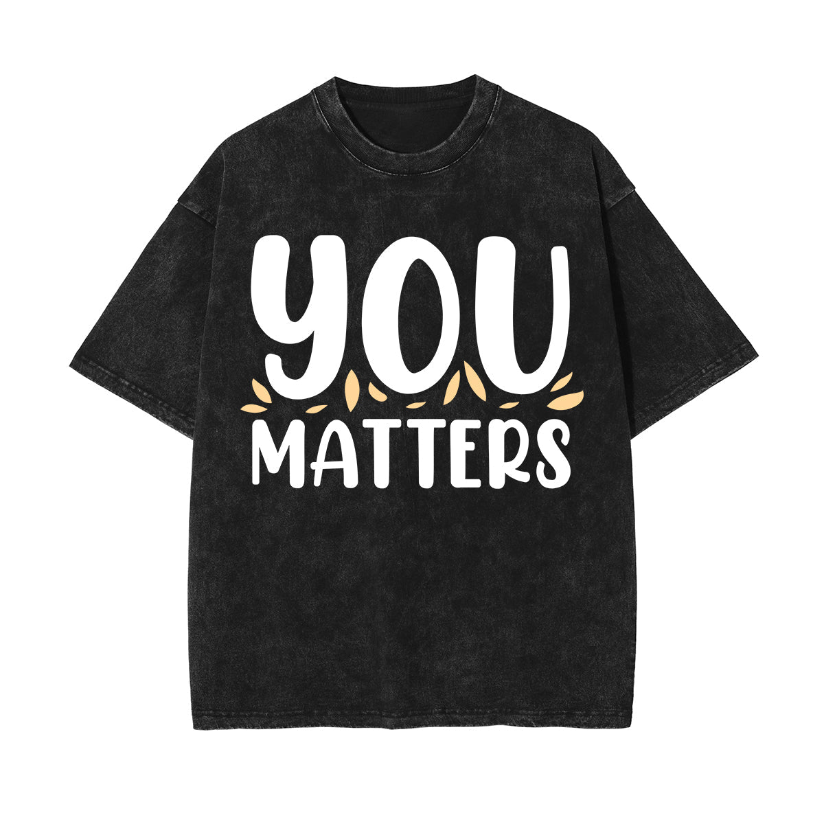 You Matters Graphic Washed Tee-INNBLAC Fashion Apparel