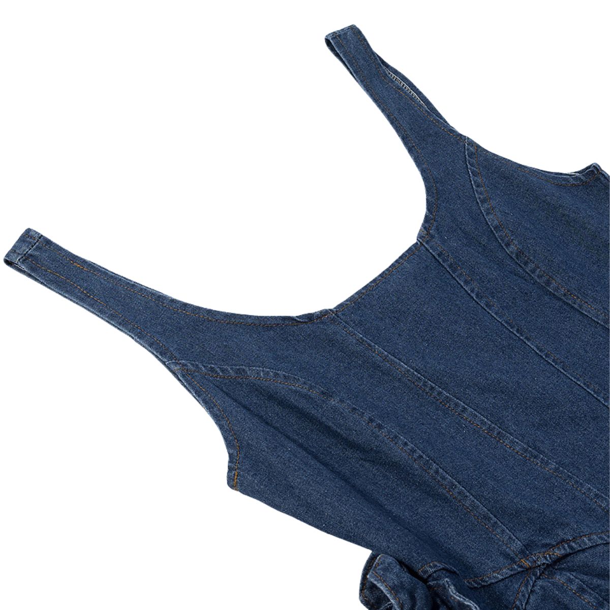 Corset Flower Appliqu¨¦ Ruffle Mini Dress