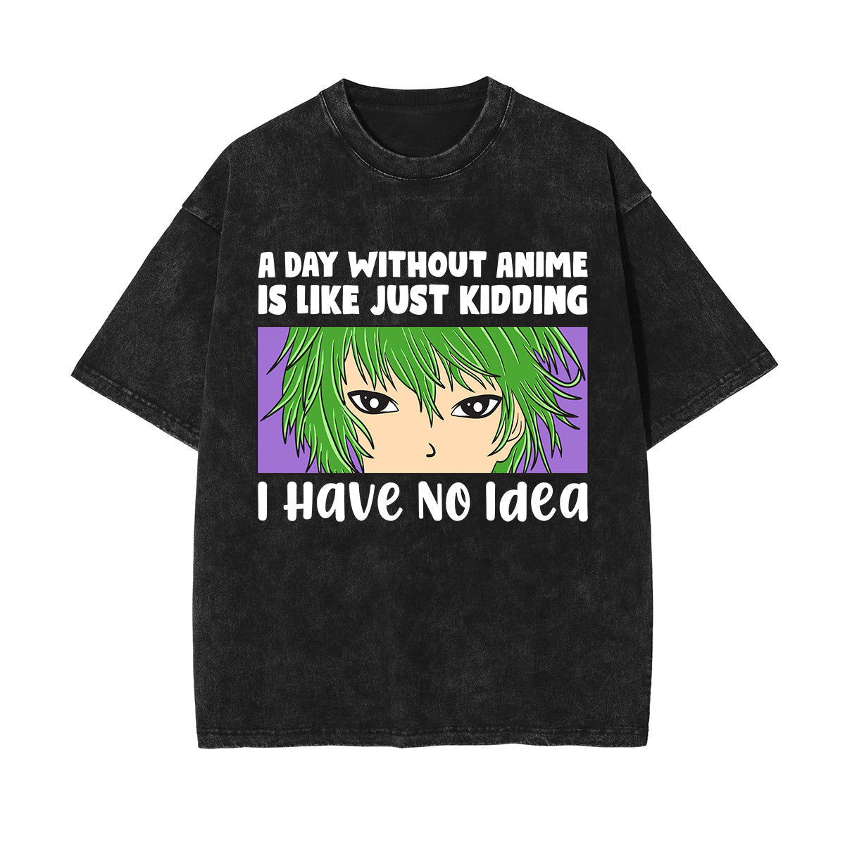 I Have No ldea Graphic Washed Tee-INNBLAC Fashion Apparel