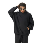 Heavyweight Washed Raw Edge Cotton Hoodie