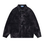 New Stylish Water Wave Denim Jacket