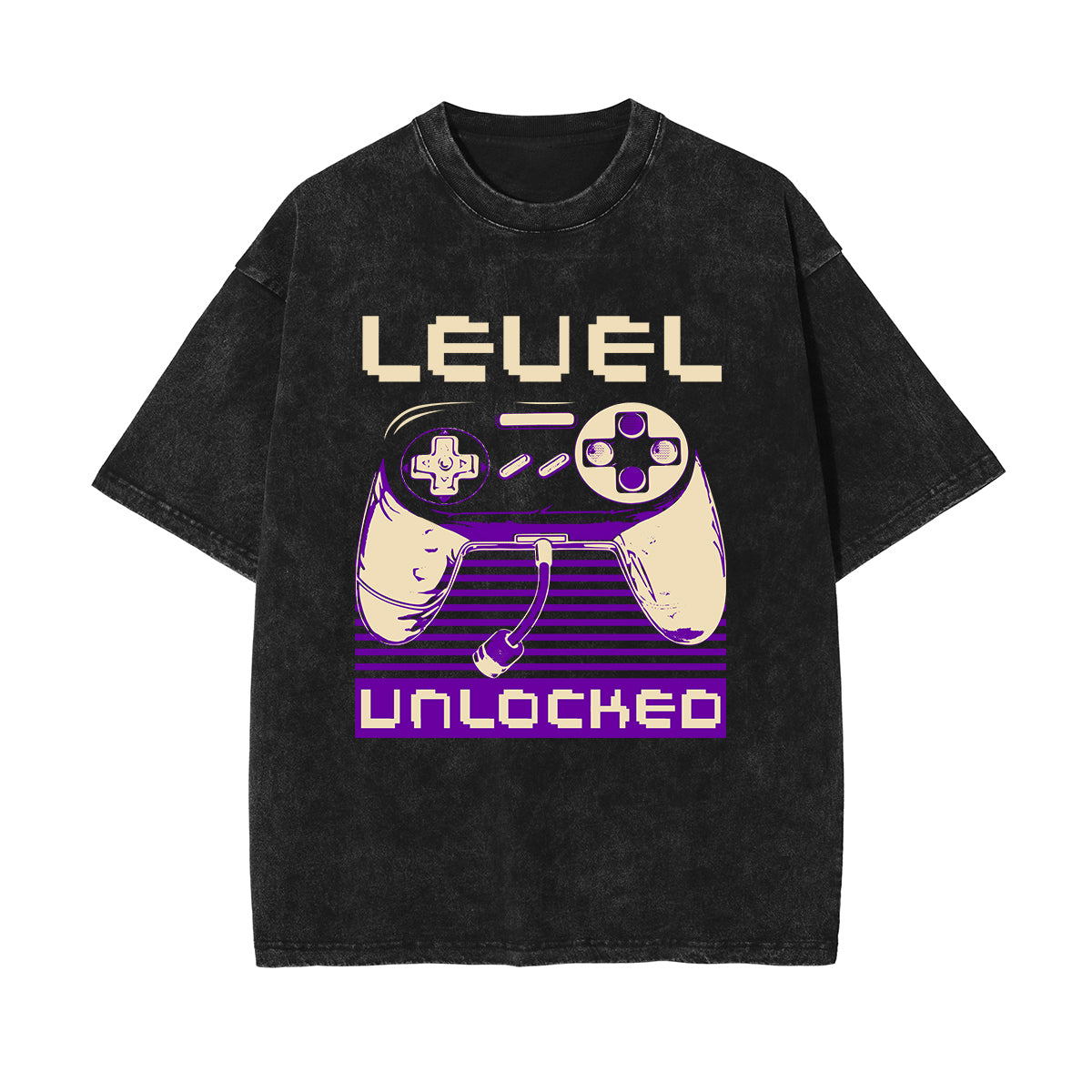 Level Unlocked Gaming Graphic Tee-INNBLAC Fashion Apparel