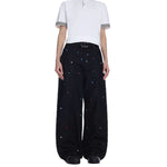 Vintage Rhinestone Straight Leg Jeans