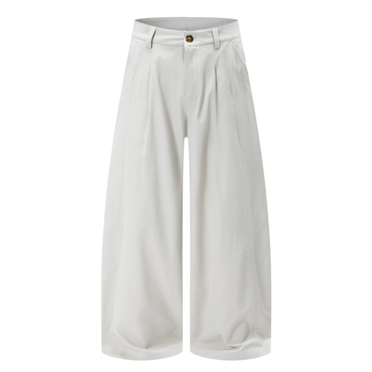 Minimalist Wide-Leg Pleated Pants