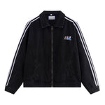 Unisex Loose Retro Workwear Washed Denim Jacket