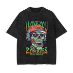 I Love You Like Zombies Love Brains Graphic Tee-INNBLAC Fashion Apparel