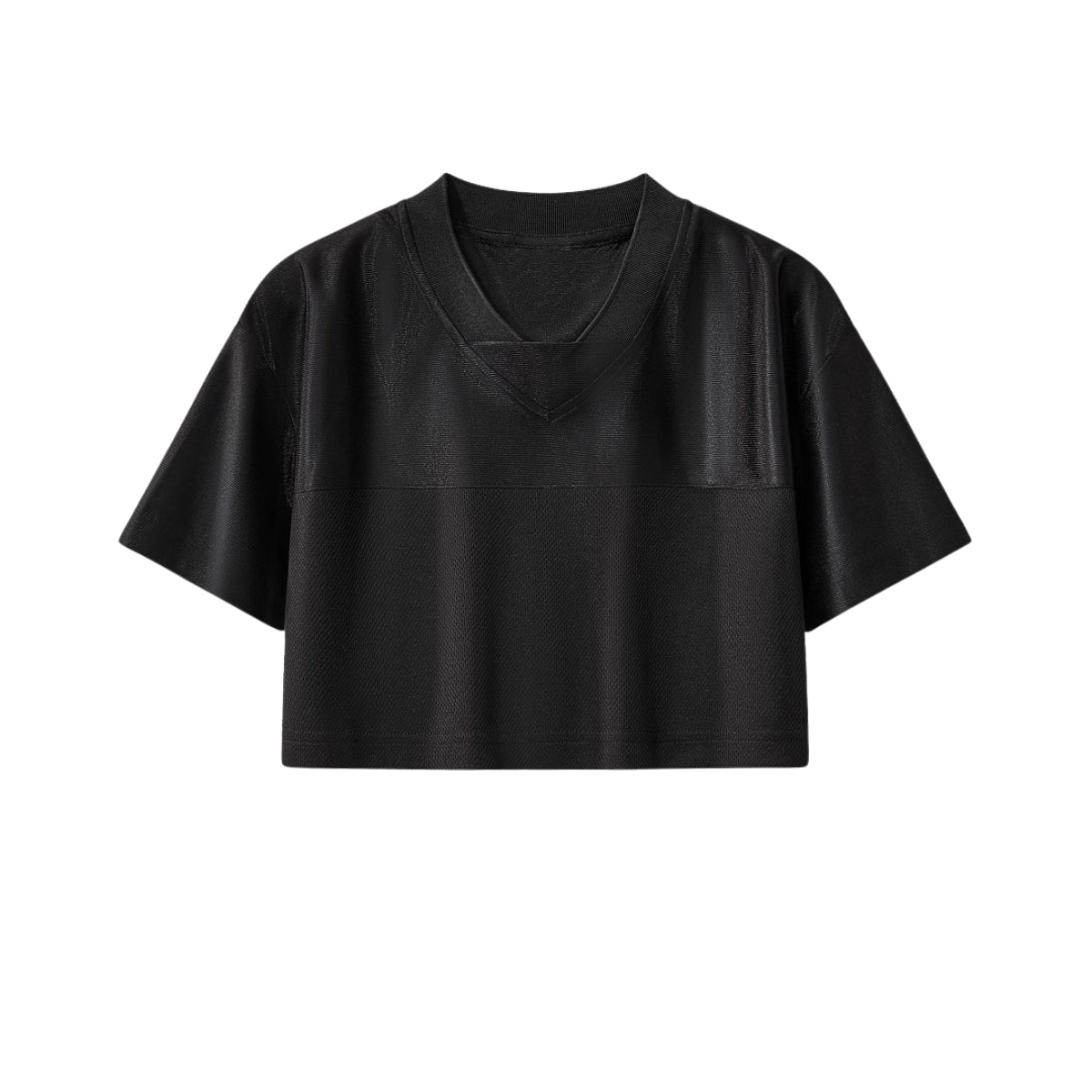 Cyber-Grunge Distressed Cutout Y2K Cropped Top