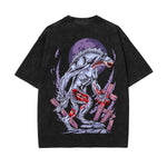 Zombie Beast Graphic Washed Tee-INNBLAC Fashion Apparel