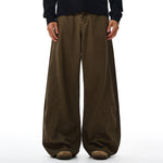 Loose Fit Straight Leg Patchwork Casual Comfort Pants