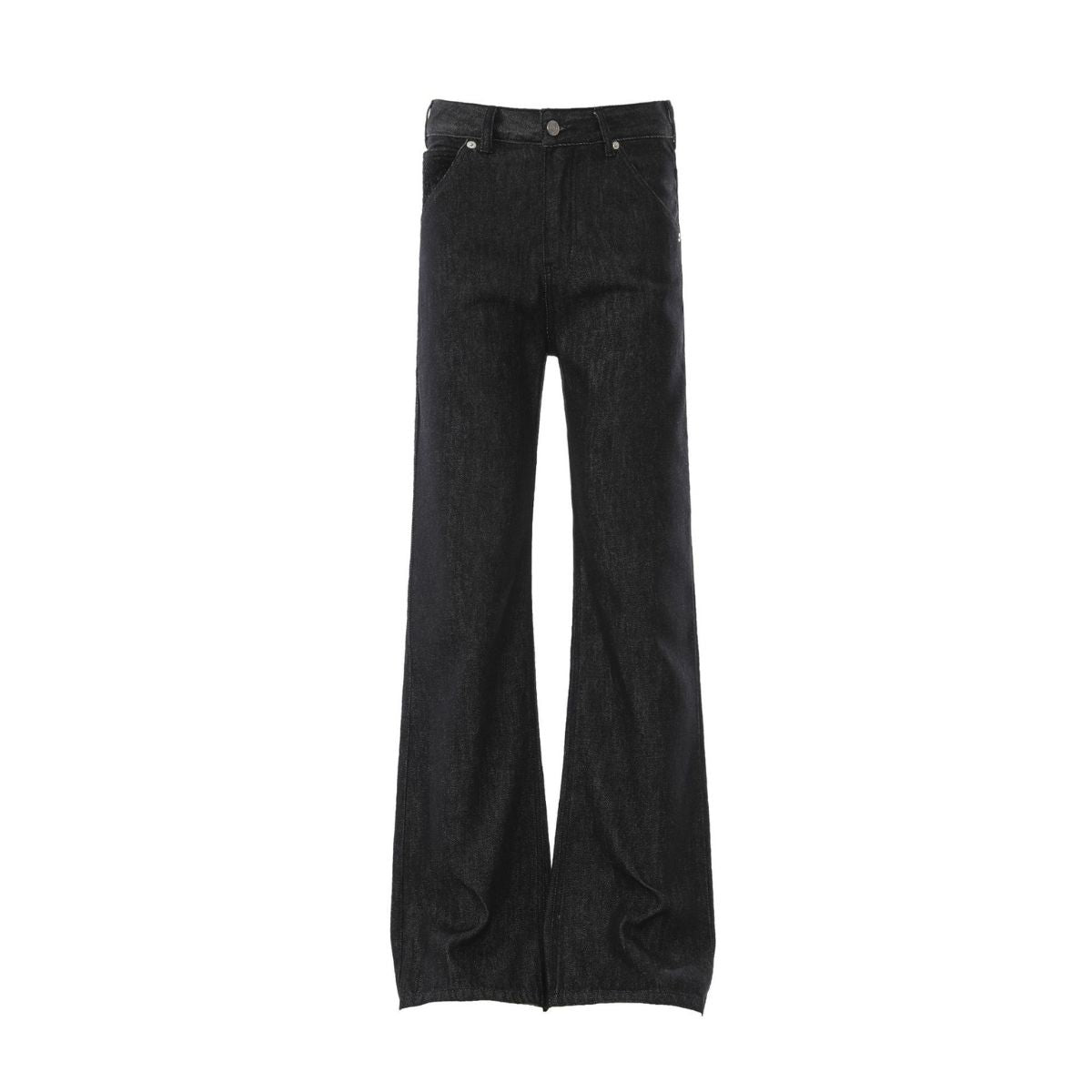 Street Deconstructed Embroidered Slim Flare Jeans