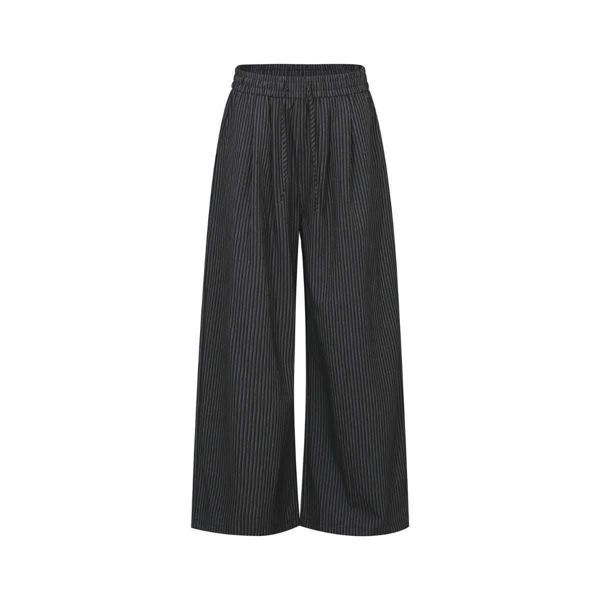 Vintage Striped Wide Leg Suit Trousers
