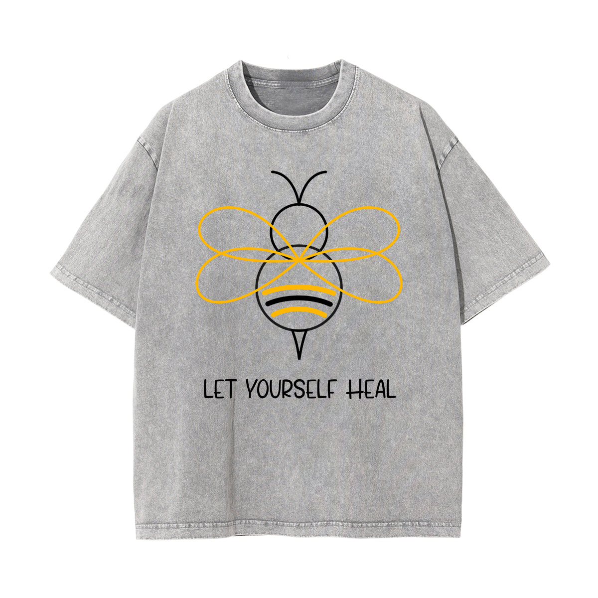 Let Yourself Heal Bee Graphic Tee-INNBLAC Fashion Apparel