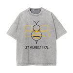 Let Yourself Heal Bee Graphic Tee-INNBLAC Fashion Apparel