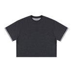 Oversized Cotton Crew Neck Tee 250G